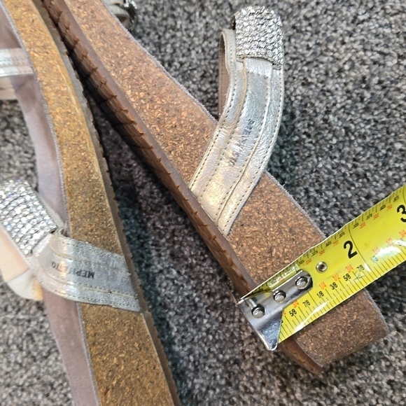 Mephisto Women Crysta Loop Toe l Beads Wedge Sandals shoes sz 39/9 - Picture 13 of 14